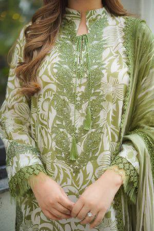 3 PC PRINTED LAWN SUIT MB 124
