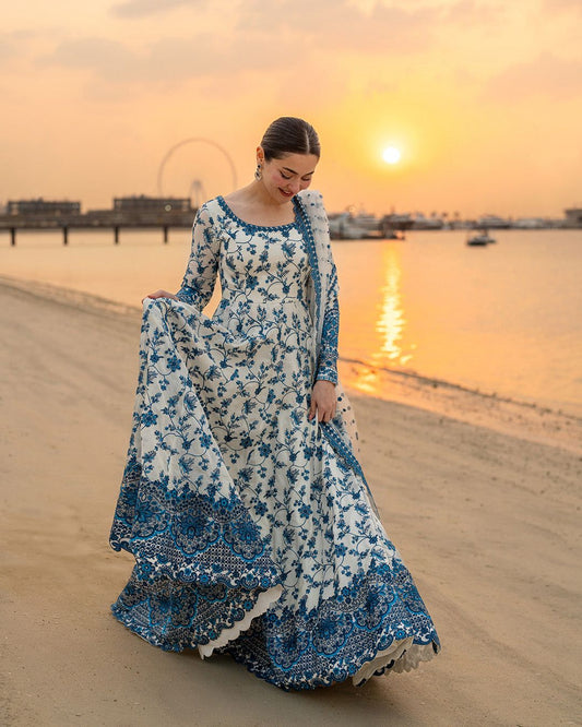 3PC EMBROIDERED SUIT - MB 173