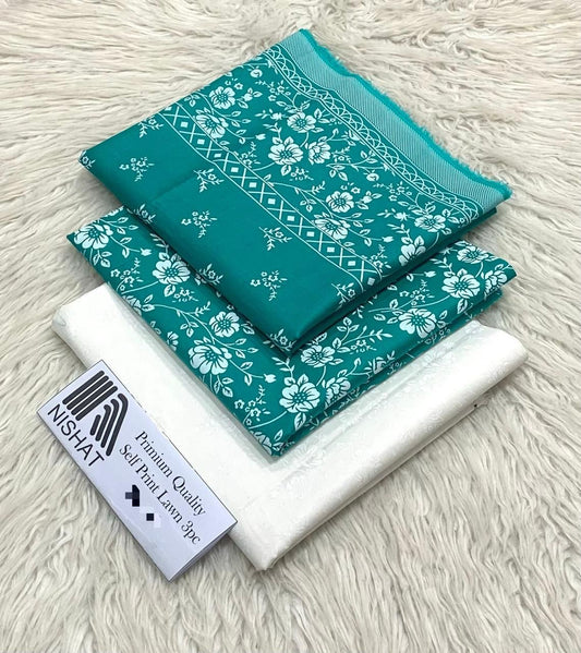 3 PC PRINTED LAWN SUIT MB 124