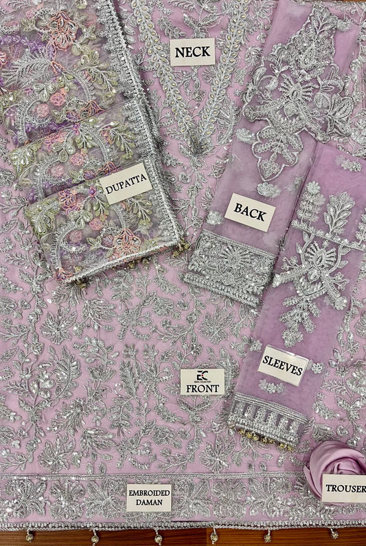 3PC EMBROIDERED SUIT - MB 170