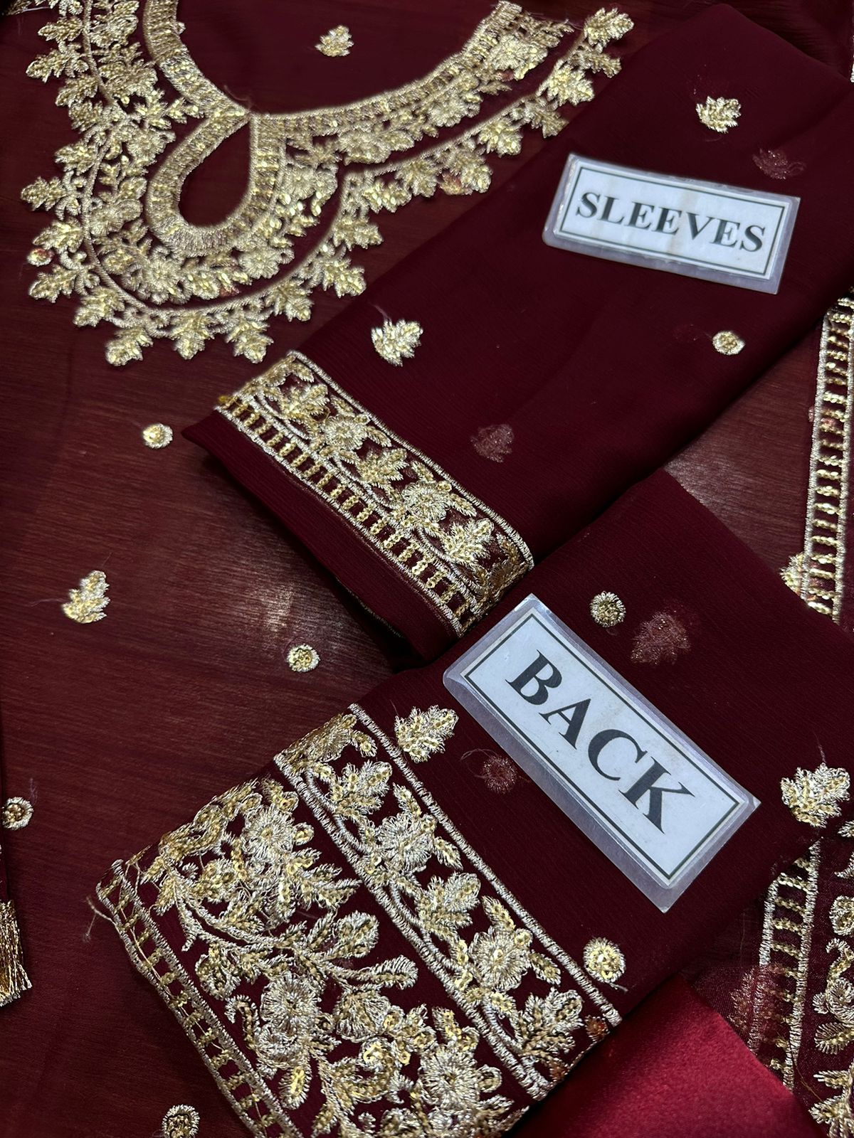 3PC EMBROIDERED SUIT - MB 199