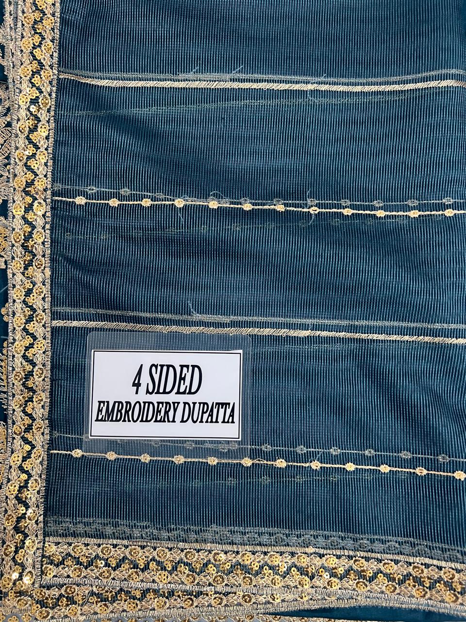 3PC EMBROIDERED SUIT - MB 197