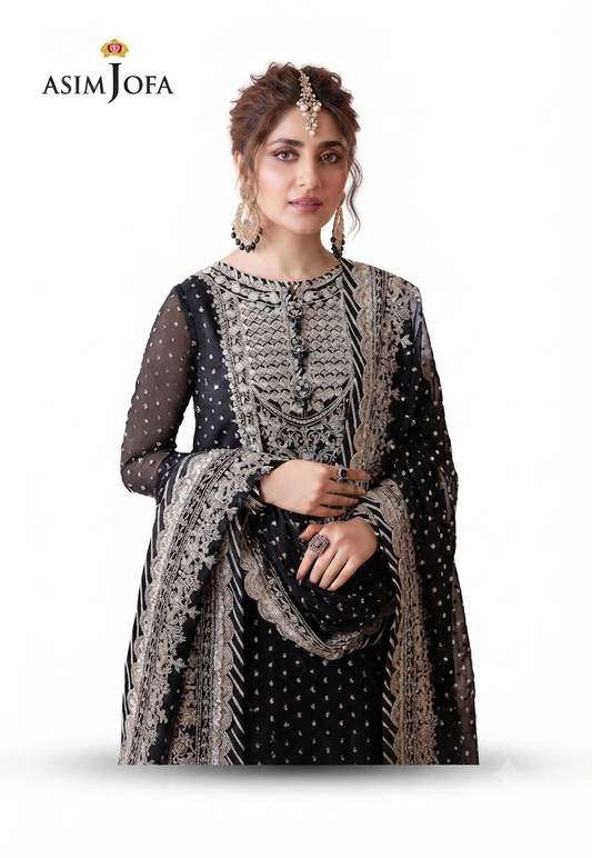3PC EMBROIDERED SUIT - MB 156