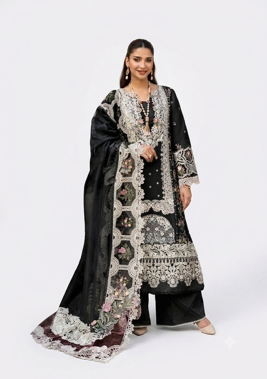 3PC EMBROIDERED SUIT - MB 179