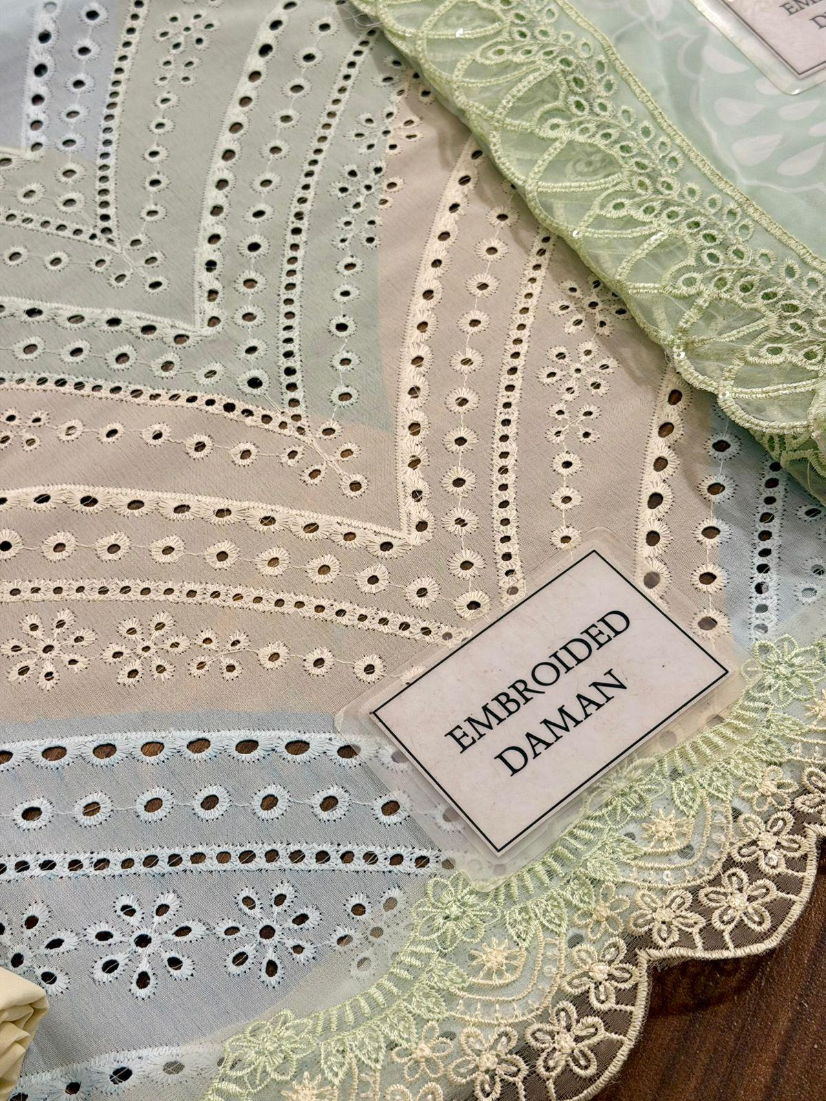 3PC EMBROIDERED SUIT - MB 186