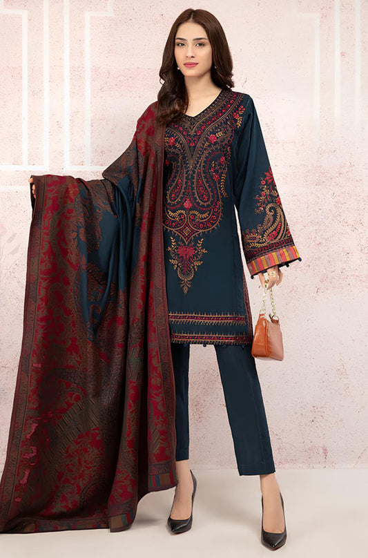dhanak embroidered unstitched