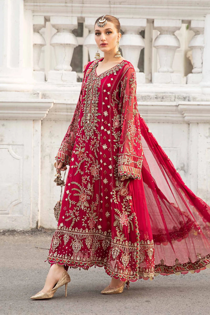 MARIA B - Unstitched Embroidered Chiffon Suit | MPC-24-107