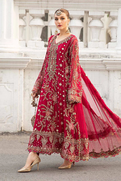 MARIA B - Unstitched Embroidered Chiffon Suit | MPC-24-107