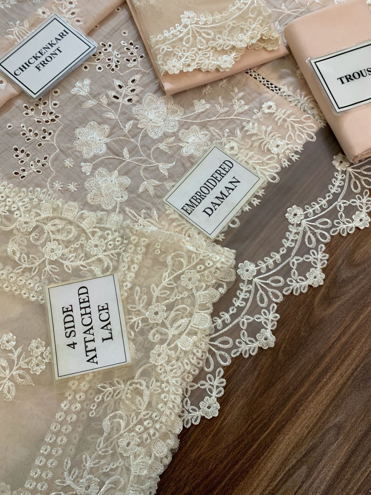 Chikenkari Qalamkar Embroidered 3 PC Lawn