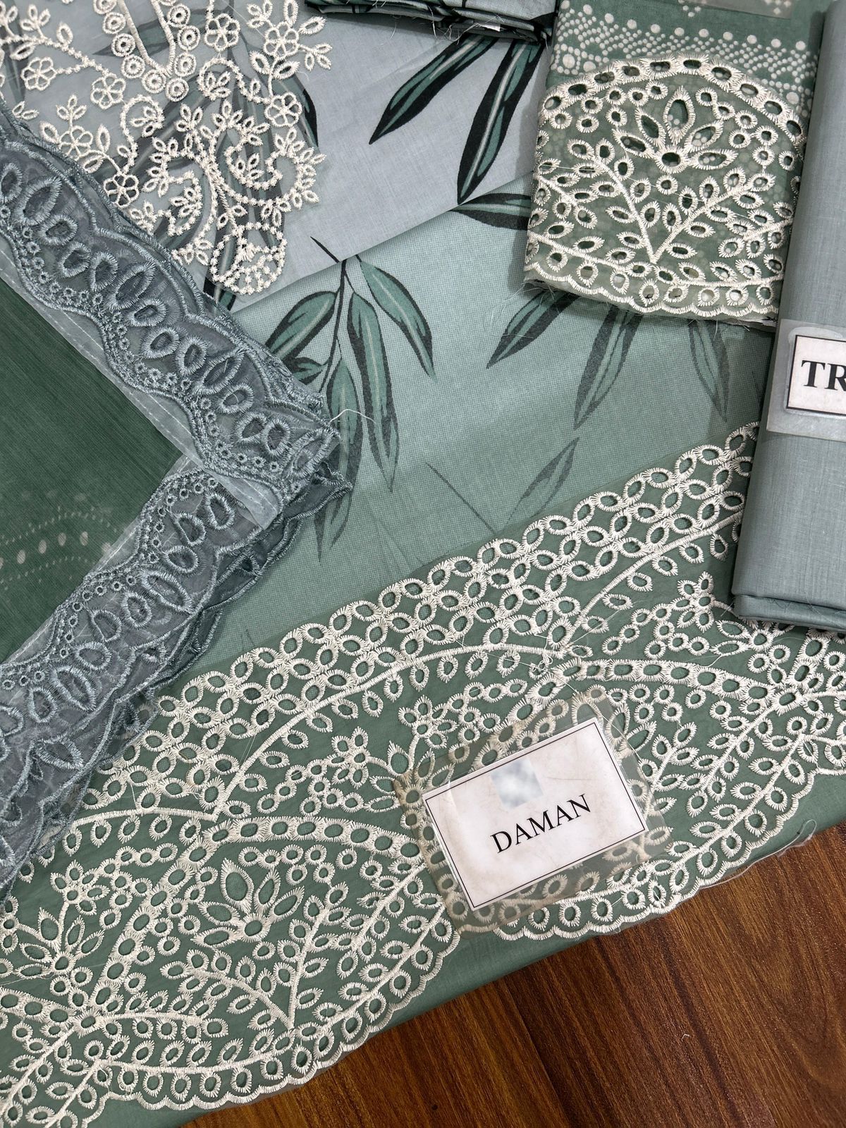 Nureh Lawn Embroidered & Printed 3 Piece Dress