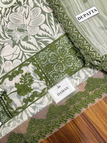 Aneela A-297 Premium Pure Lawn With Chiffon Emb Duppata 26