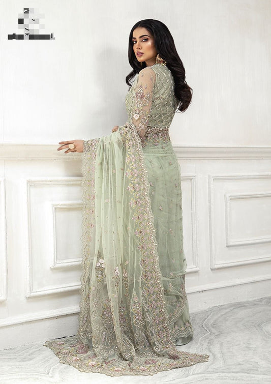 3PC EMBROIDERED SUIT - MB 168