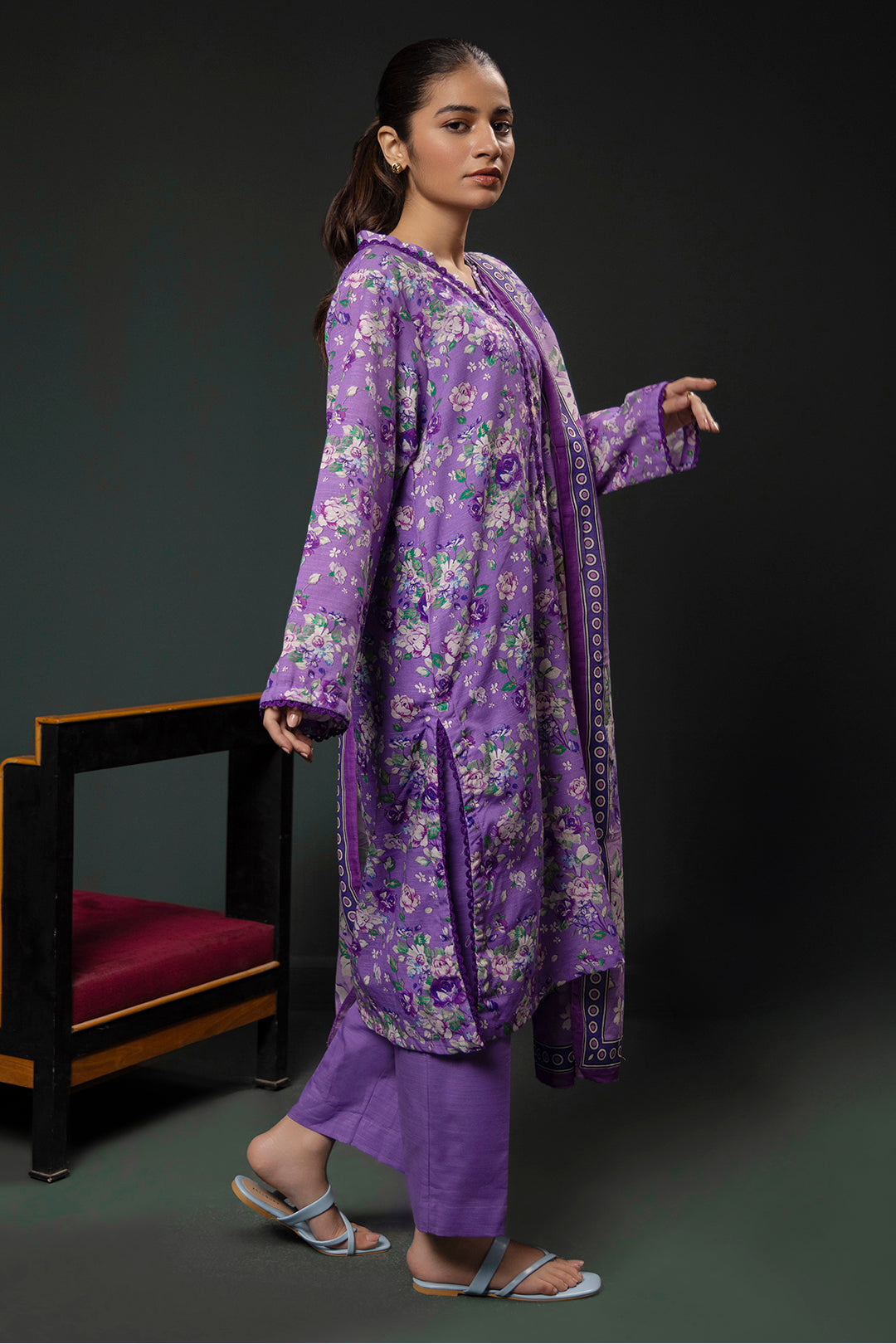 Winter Collection 3 PIECE PRINTED KHADDAR