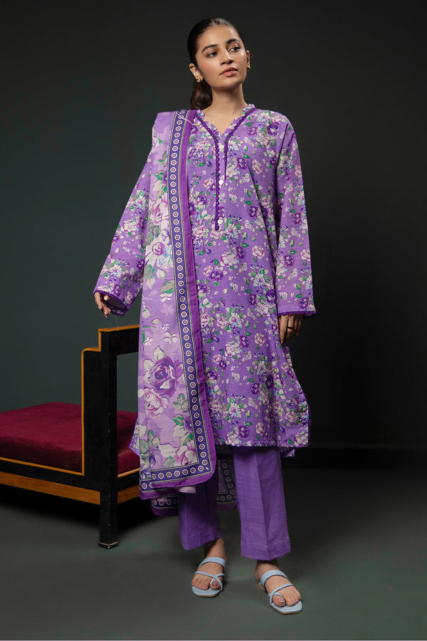 Winter Collection 3 PIECE PRINTED KHADDAR