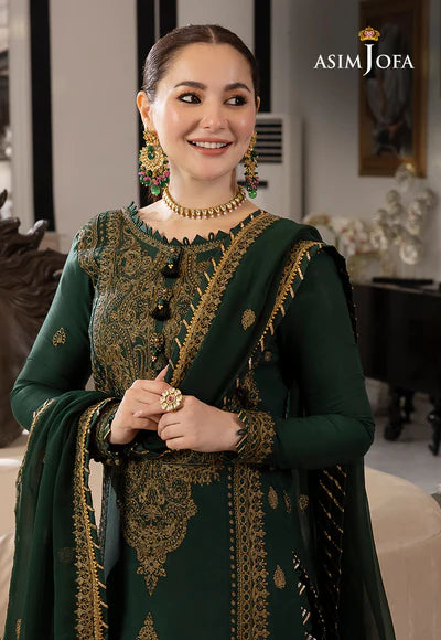 AJRN-18 EMBROIDERED LAWN SILK 3 PCS