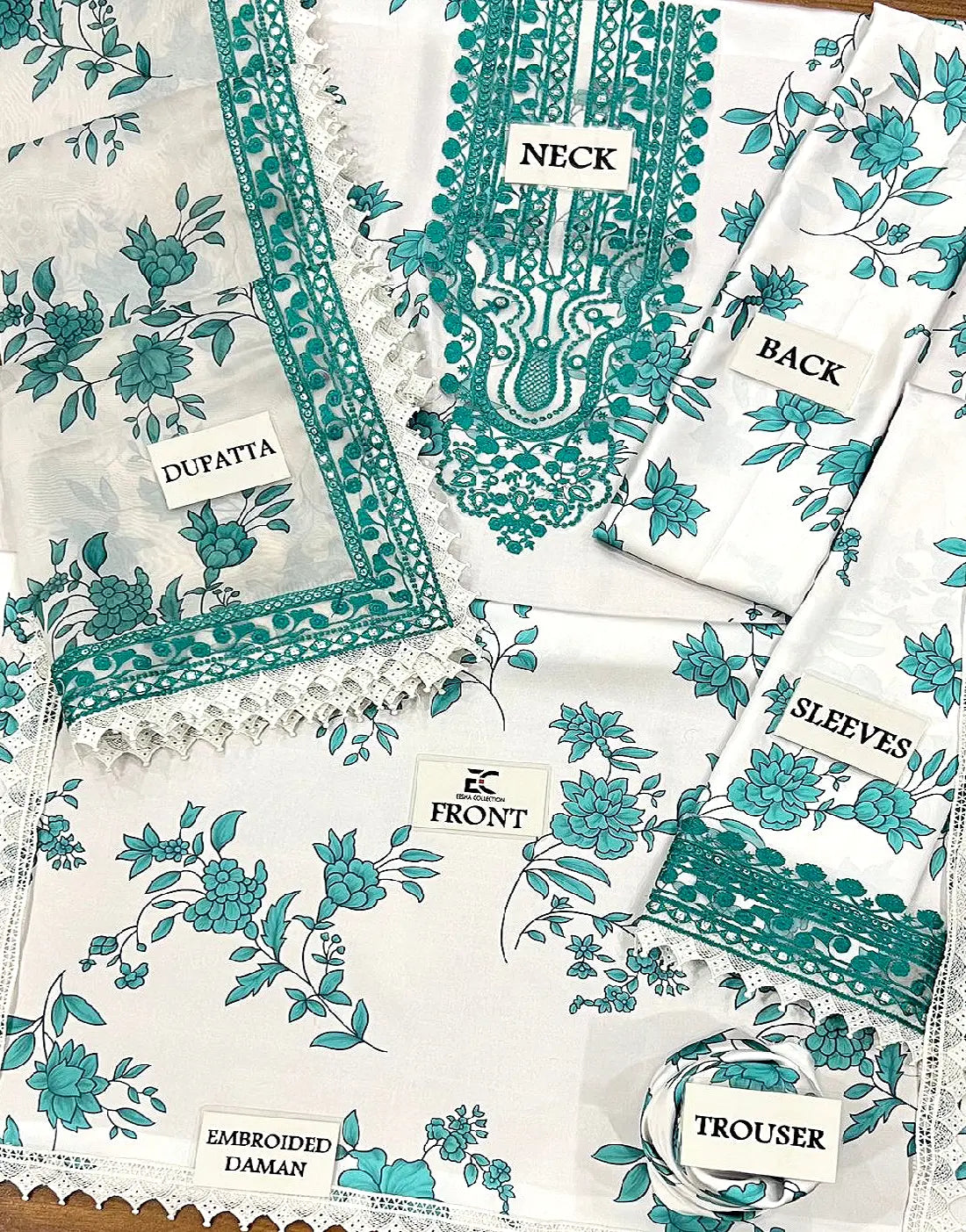 Aneelas Lawn Embroidered & Printed