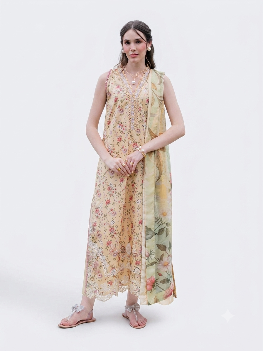 EMBROIDERED LAWN UF-4246