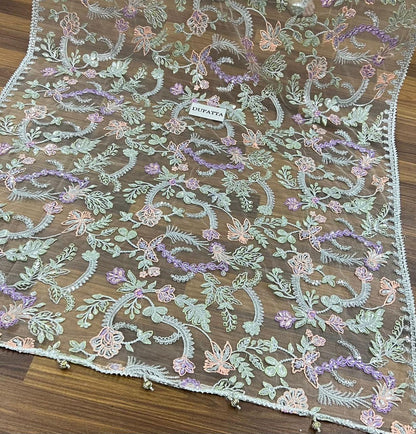 Luxury Embroidered NET Dress for Weddings & Formal Parties