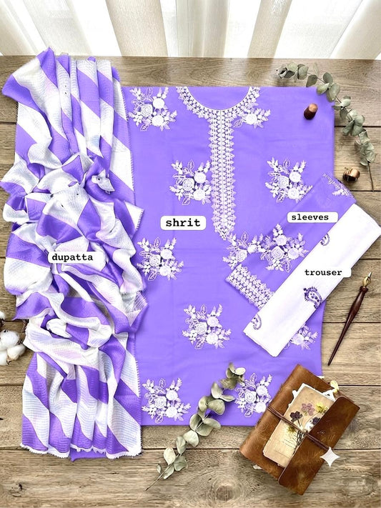 3PC EMBROIDERED SUIT MB 152