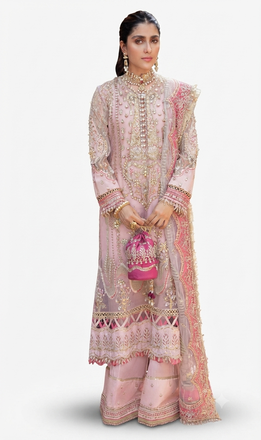 3PC EMBROIDERED SUIT - MB 159