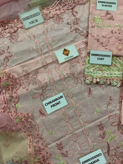 3PC EMBROIDERED SUIT - MB 151