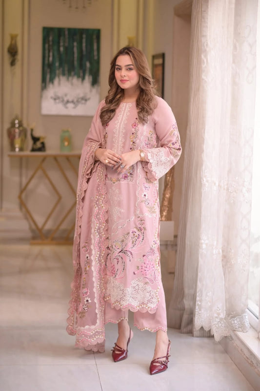 3PC EMBROIDERED SUIT MB 163
