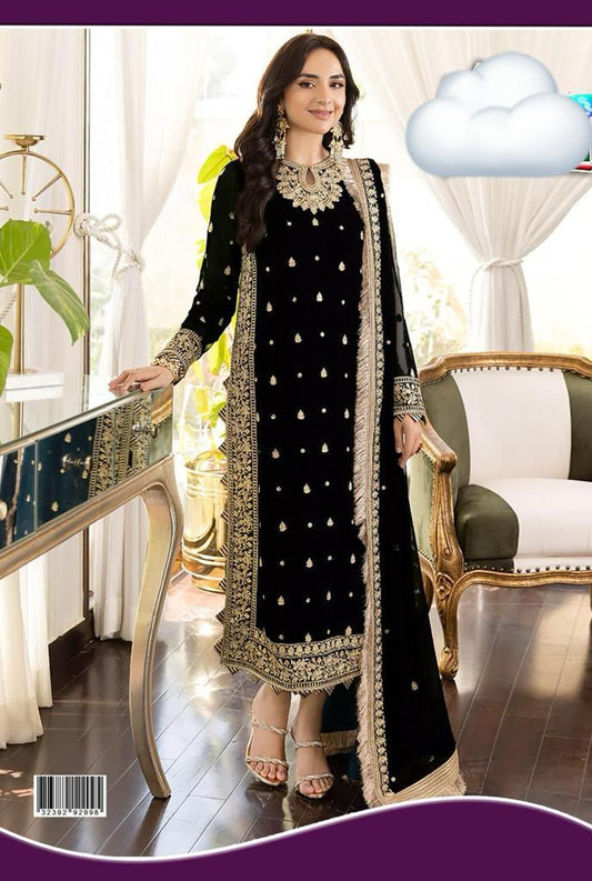 3PC EMBROIDERED SUIT - MB 200