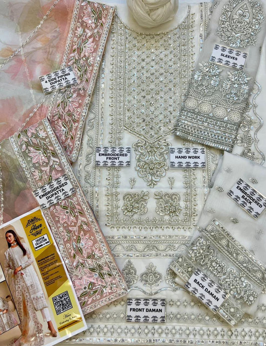 3PC EMBROIDERED SUIT - MB 160