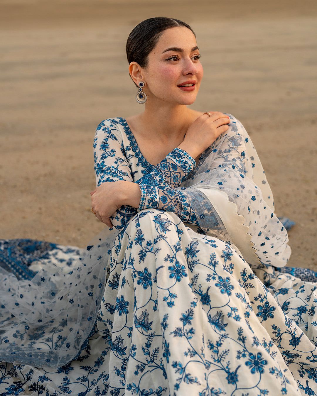 Faiza Saqlain 3 Pc Luxury Lawn Embroidered | Jehona