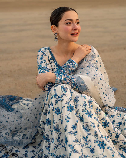 Faiza Saqlain 3 Pc Luxury Lawn Embroidered | Jehona