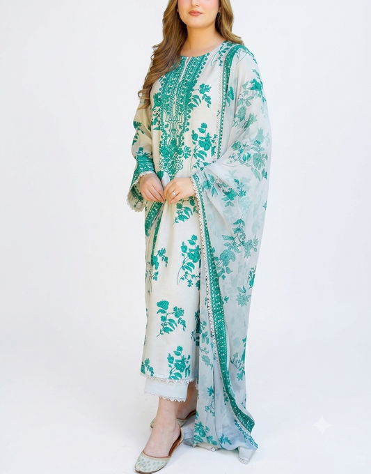 Aneelas Lawn Embroidered & Printed