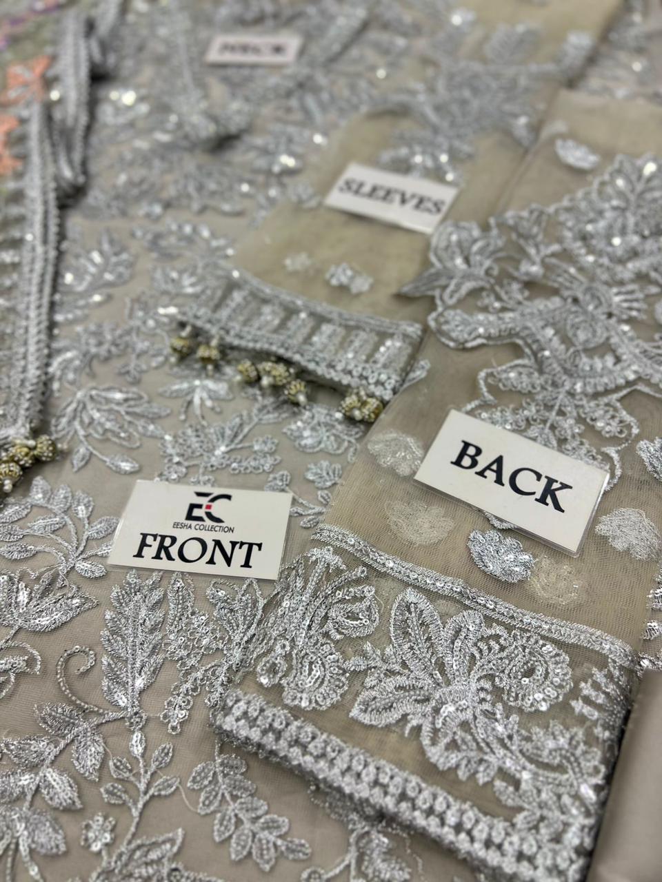 Luxury Embroidered NET Dress for Weddings & Formal Parties