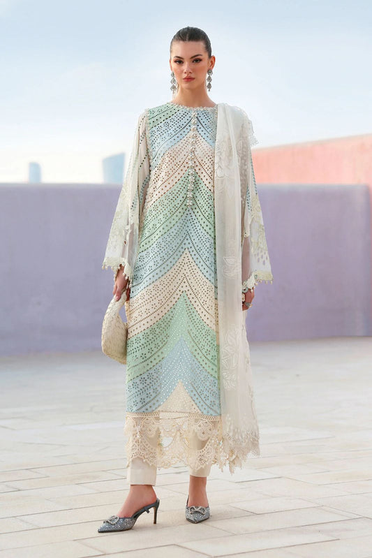 3PC EMBROIDERED SUIT - MB 186