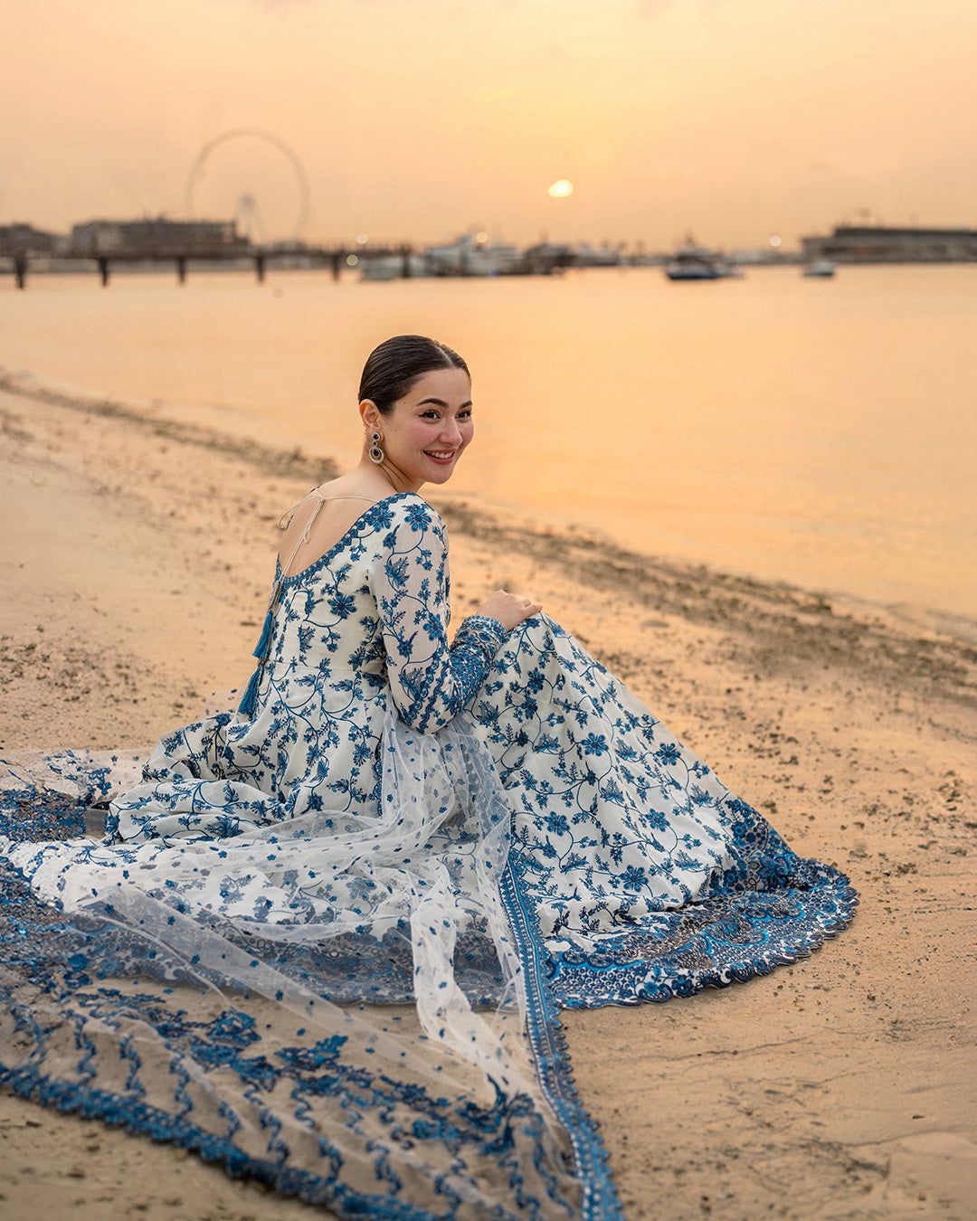 Faiza Saqlain 3 Pc Luxury Lawn Embroidered | Jehona