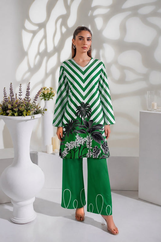 Celebrate Independence Day in style with our New Arrival: 14th August Special Digital Printed Cord Set! 🇵🇰
