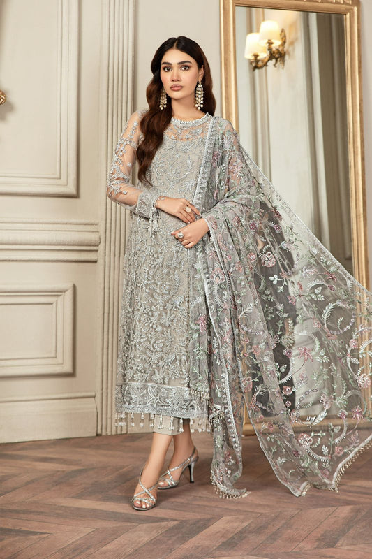 3PC EMBROIDERED SUIT - MB 206
