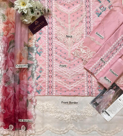 A Floral Mesh - Rose Pink