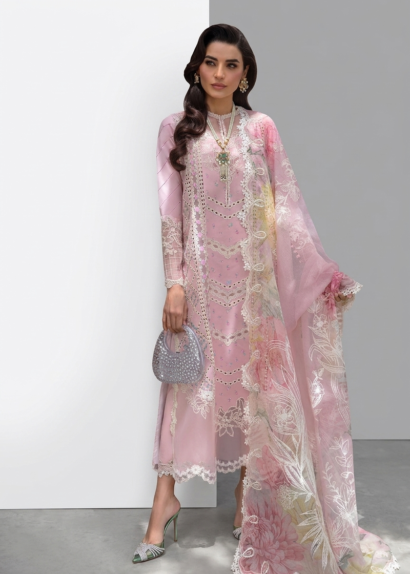 A Floral Mesh - Rose Pink