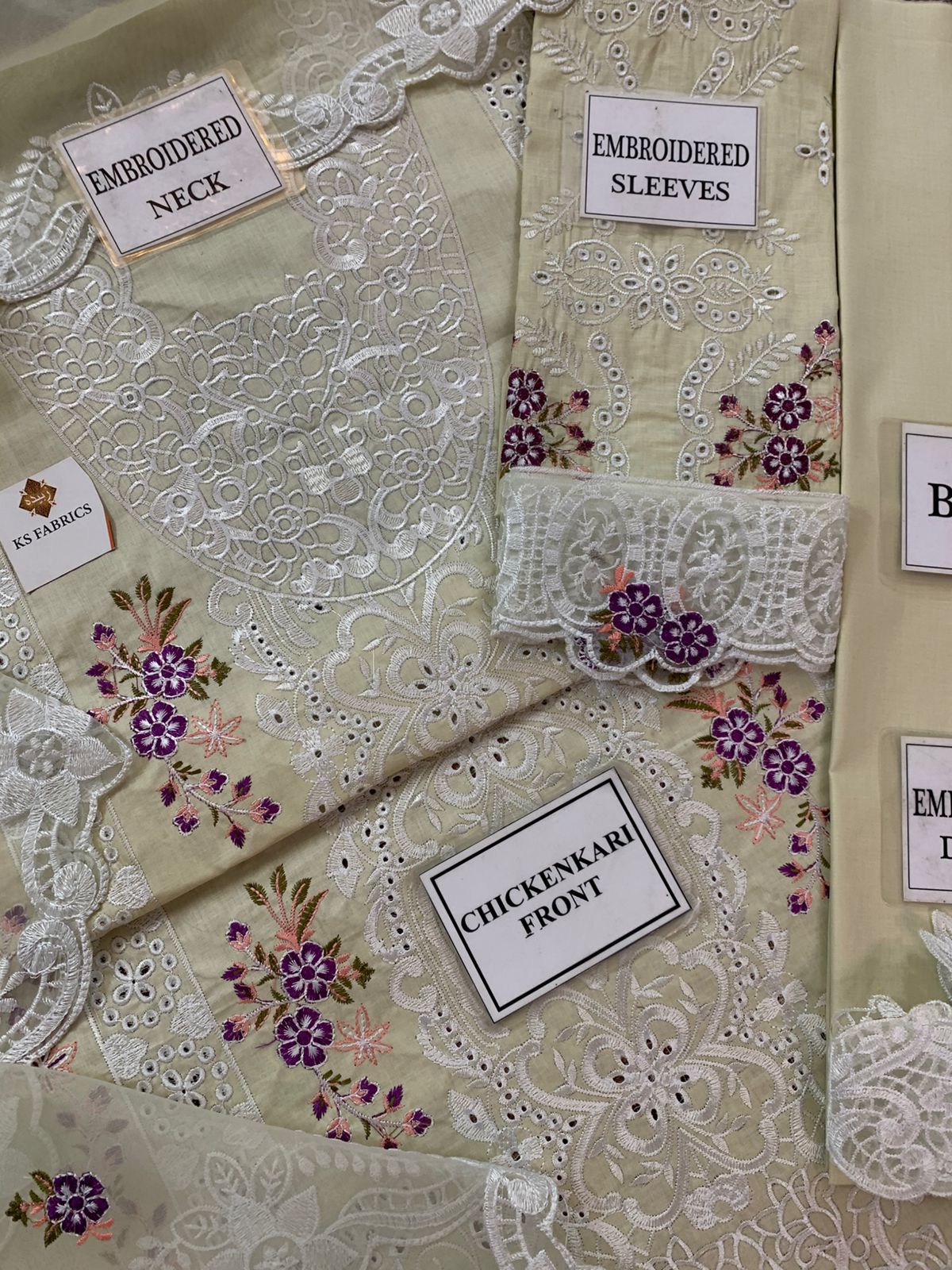 Lawn - Elaf Premium - Luxury Lawn 25 - ELM#1B - Sanaa