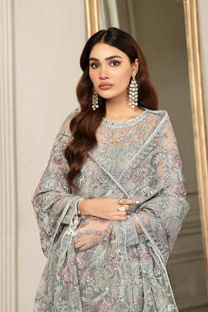 Luxury Embroidered NET Dress for Weddings & Formal Parties