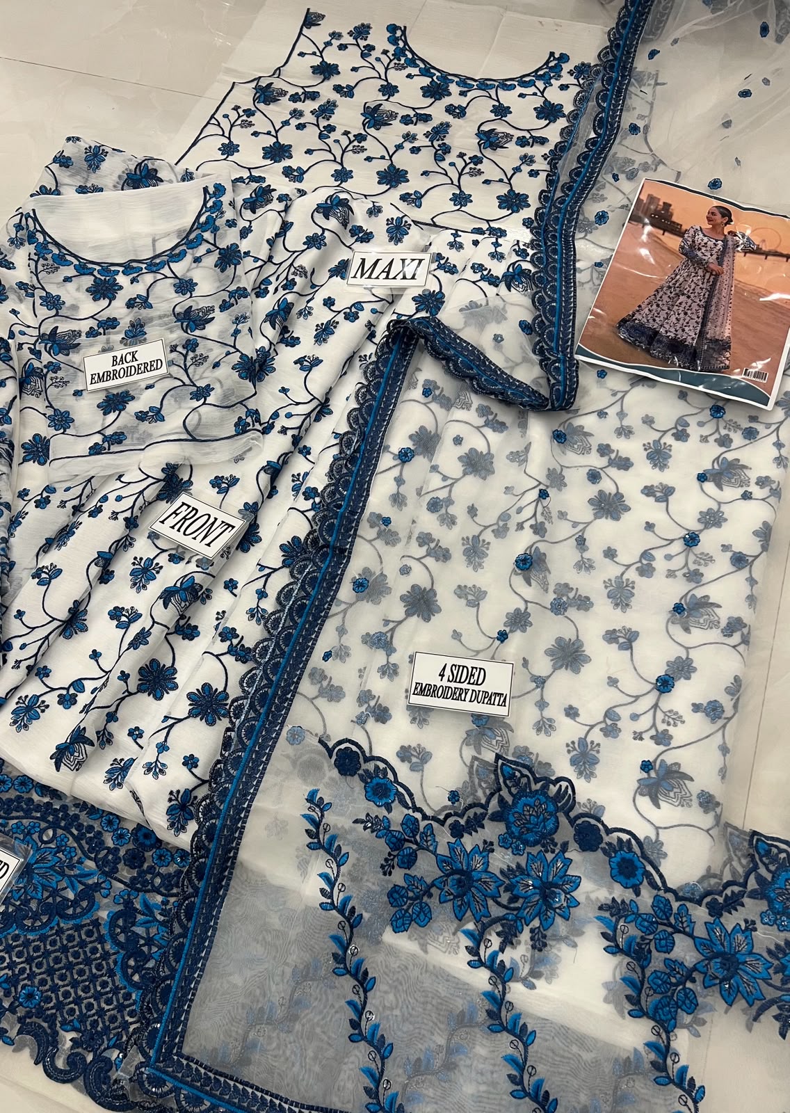 Faiza Saqlain 3 Pc Luxury Lawn Embroidered | Jehona
