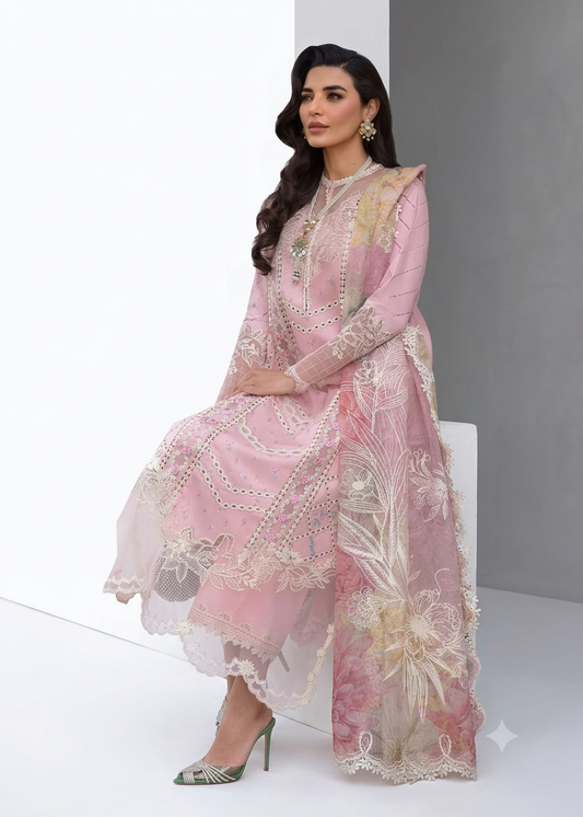 3PC EMBROIDERED SUIT - MB 185