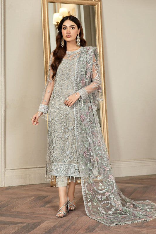3PC EMBROIDERED SUIT - MB 206